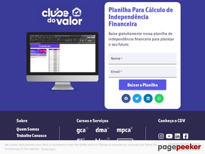 Planilha Para Clculo De Independncia Financeira